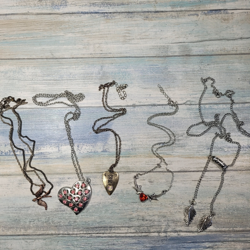 Five Fashion Necklaces.